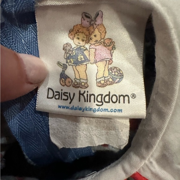 Vintage Daisy Kingdom Dress Floral Sz 2T Peter Pan Collar Eyelet Edge Petticoat - Picture 10 of 15